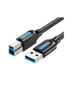 CABLE USB2.0 MALE TO MALE/5M BLACK COQBJ VENTION