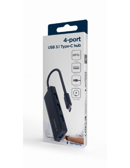 I/O HUB USB-C 4PORT/UHB-CM-U3P4-02 GEMBIRD