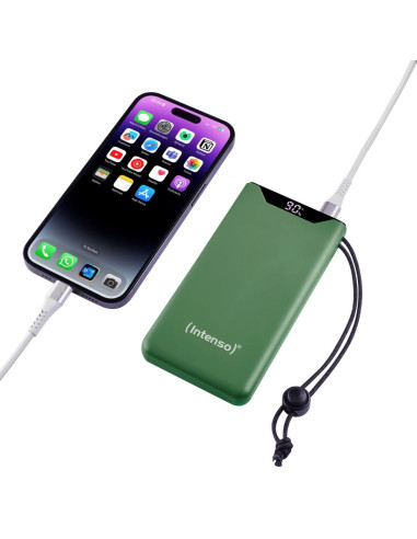 POWER BANK USB 10000MAH QC3.0/GREEN 7332037 INTENSO