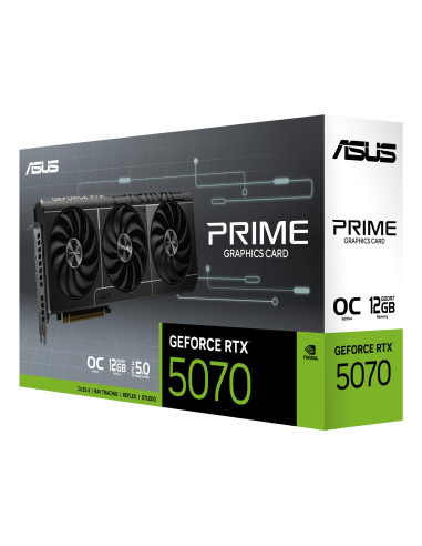 Graphics Card, ASUS, NVIDIA GeForce RTX 5070, 12 GB, GDDR7, 192 bit, PCIE 5.0 16x, Triple slot Fansink, 1xHDMI, 3xDisplayPort, 