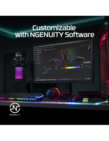 MOUSE USB OPTICAL WRL/PULSEFIRE HASTE 2 BLACK HYPERX