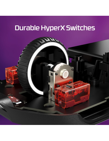 MOUSE USB OPTICAL WRL/PULSEFIRE HASTE 2 BLACK HYPERX