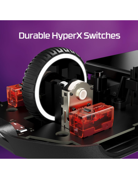 MOUSE USB OPTICAL WRL/PULSEFIRE HASTE 2 BLACK HYPERX