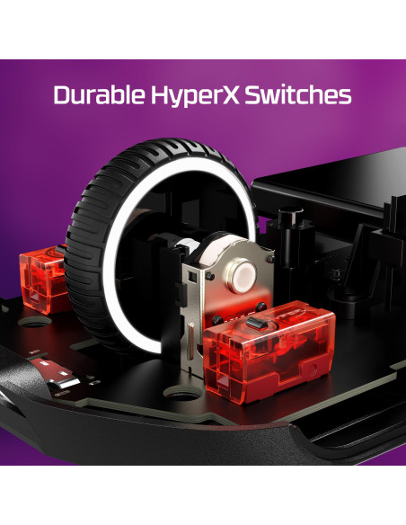 MOUSE USB OPTICAL WRL/PULSEFIRE HASTE 2 BLACK HYPERX