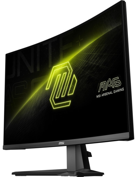 LCD Monitor, MSI, MAG 27C6F, 27", Gaming/Curved, Panel VA, 1920x1080, 16:9, 180Hz, 0.5 ms, MAG27C6F