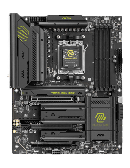 Mainboard, MSI, AMD B850, SAM5, ATX, Memory DDR5, Memory slots 4, 3xPCI-Express 16x, 4xM.2, 1xHDMI, 1xAudio-In, 1xAudio-Out, 4x