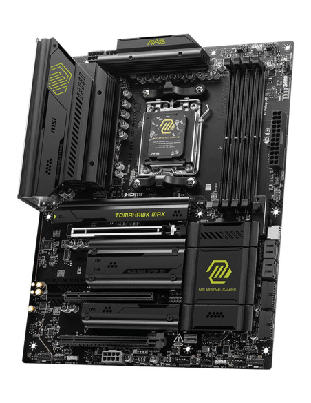 Mainboard, MSI, AMD B850, SAM5, ATX, Memory DDR5, Memory slots 4, 3xPCI-Express 16x, 4xM.2, 1xHDMI, 1xAudio-In, 1xAudio-Out, 4x