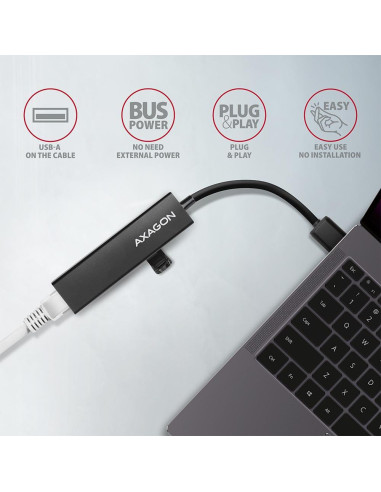 I/O HUB USB3.2 3PORT GLAN/0.2M HMA-GL3A AXAGON