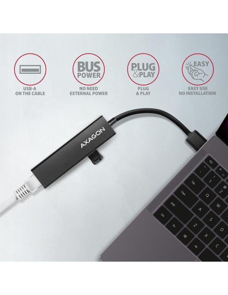 I/O HUB USB3.2 3PORT GLAN/0.2M HMA-GL3A AXAGON