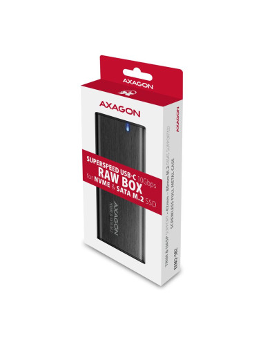 SSD ACC ENCLOSURE M.2 NVME/SATA USB-C EEM2-SB2 AXAGON