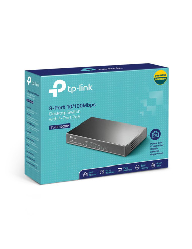 Switch, TP-LINK, 8x10Base-T / 100Base-TX, TL-SF1008P