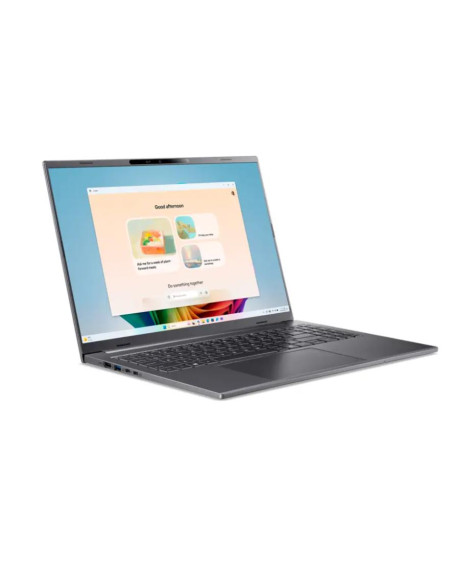 Notebook, ACER, Aspire, Aspire 16 AI, CPU Qualcomm Snapdragon, X1-26-100, 3 GHz, 16 ", 1920 x 1200 pixels, RAM 16 GB, LPDDR5x-S