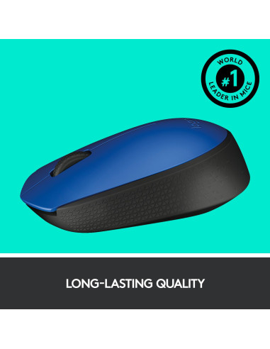 MOUSE USB OPTICAL WRL M171/BLUE 910-004640 LOGITECH