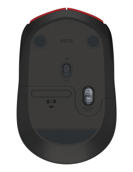MOUSE USB OPTICAL WRL M171/RED 910-004641 LOGITECH