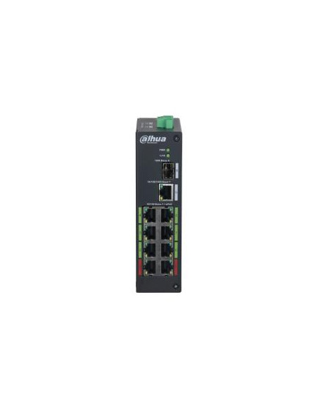 Switch, DAHUA, LR2110-8ET-120-V2, PoE ports 8, DH-LR2110-8ET-120-V2