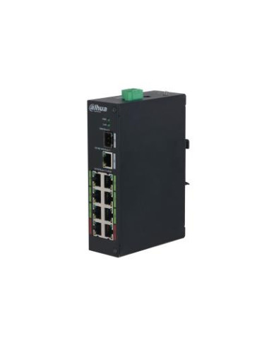 Switch, DAHUA, LR2110-8ET-120-V2, PoE ports 8, DH-LR2110-8ET-120-V2