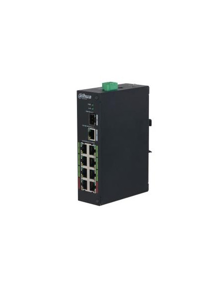 Switch, DAHUA, LR2110-8ET-120-V2, PoE ports 8, DH-LR2110-8ET-120-V2