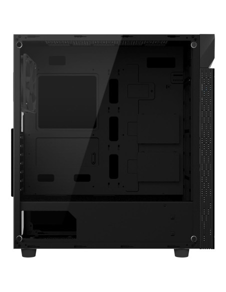 Case, GIGABYTE, C200 GLASS, MidiTower, Not included, ATX, MicroATX, MiniITX, Colour Black, GB-C200G