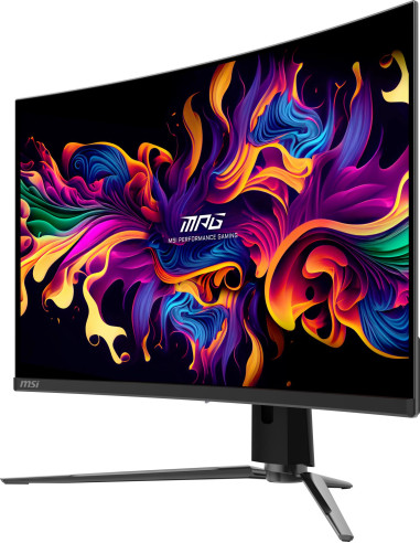 Monitor, MSI, MPG 321CURX QD-OLED, 31.5", Gaming/Curved/4K, Panel QD-OLED, 3840x2160, 16:9, 240 Hz, 0.03 ms, MPG321CURXQD-OLED