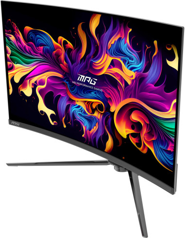 Monitor, MSI, MPG 321CURX QD-OLED, 31.5", Gaming/Curved/4K, Panel QD-OLED, 3840x2160, 16:9, 240 Hz, 0.03 ms, MPG321CURXQD-OLED