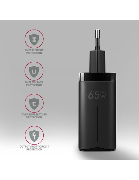 MOBILE CHARGER WALL USB 65W/GAN 3PORT ACU-DPQ65 AXAGON
