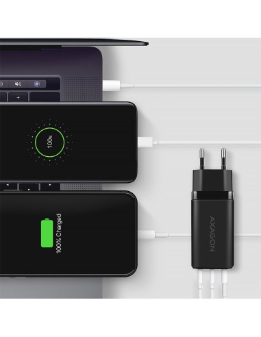 MOBILE CHARGER WALL USB 65W/GAN 3PORT ACU-DPQ65 AXAGON