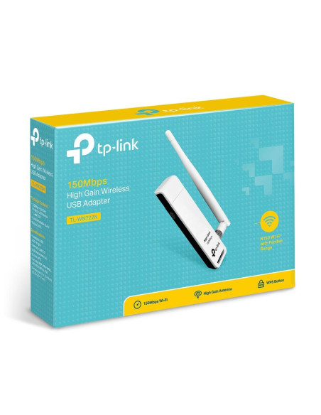 WRL ADAPTER 150MBPS USB HIGH/GAIN TL-WN722N TP-LINK