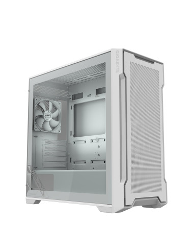 Case, GIGABYTE, GB-C102GI, MidiTower, Case product features Transparent panel, Not included, MicroATX, MiniITX, Colour White, C