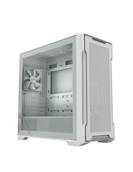Case, GIGABYTE, GB-C102GI, MidiTower, Case product features Transparent panel, Not included, MicroATX, MiniITX, Colour White, C