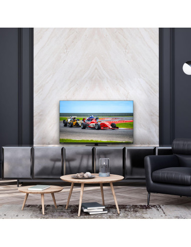 TV Set, THOMSON, 43", 4K/Smart, QLED, 3840x2160, Wireless LAN, Bluetooth, Google TV, Black, 43QG7C14