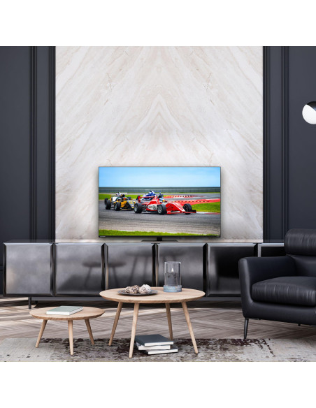 TV Set, THOMSON, 43", 4K/Smart, QLED, 3840x2160, Wireless LAN, Bluetooth, Google TV, Black, 43QG7C14