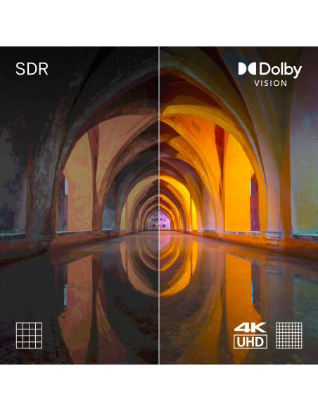 TV Set, THOMSON, 43", 4K/Smart, QLED, 3840x2160, Wireless LAN, Bluetooth, Google TV, Black, 43QG7C14