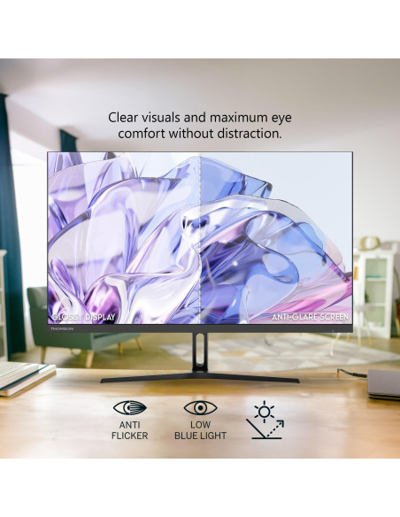 LCD Monitor, THOMSON, 24 ", 1920 x 1080 pixels, Full HD, Native aspect ratio 16:9, LED, Flat, M24FB2Y14
