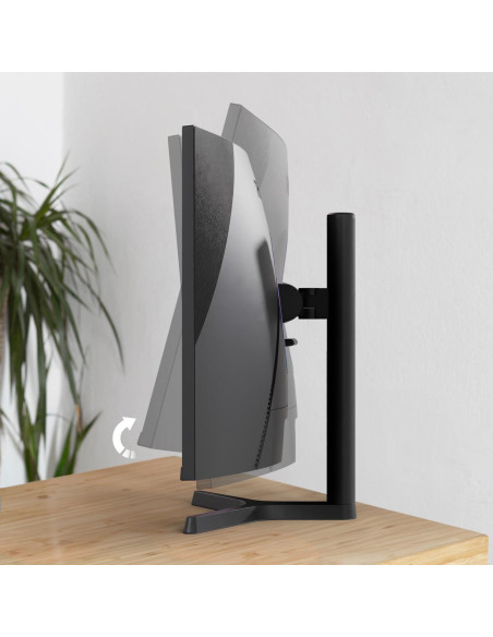 LCD Monitor, THOMSON, 34 ", 3440 x 1440 pixels, UltraWide Quad HD, LCD, Curved, M34QG7Y14C