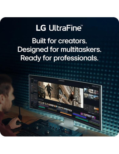 LCD Monitor, LG, 40 ", 5120 x 2160 pixels, WUHD, Native aspect ratio 21:9, Curved, 40U990A-W