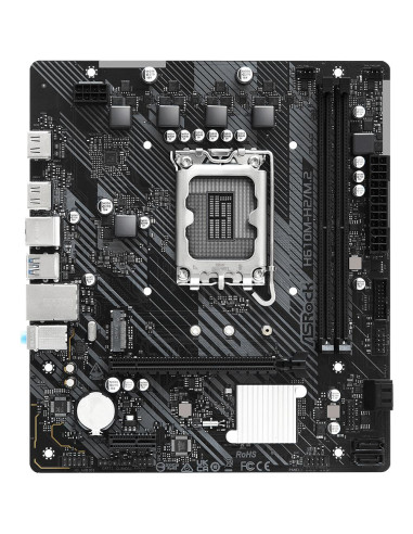 Mainboard, ASROCK, Intel H610, LGA1700, Micro-ATX, Memory DDR4, Memory slots 2, 1xPCI-Express 3.0 1x, 1xPCI-Express 4.0 16x, 1x