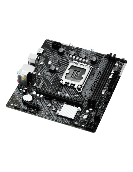 Mainboard, ASROCK, Intel H610, LGA1700, Micro-ATX, Memory DDR4, Memory slots 2, 1xPCI-Express 3.0 1x, 1xPCI-Express 4.0 16x, 1x