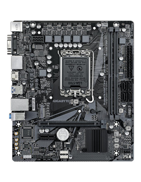 Mainboard, GIGABYTE, Intel H610, LGA1700, Micro-ATX, Memory DDR4, Memory slots 2, 1xPCI-Express 3.0 1x, 1xPCI-Express 4.0 16x, 