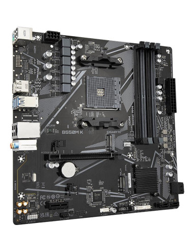 Mainboard, GIGABYTE, AMD B550, SAM4, Micro-ATX, Memory DDR4, Memory slots 4, 1xPCI-Express 3.0 1x, 1xPCI-Express 4.0 16x, 2xM.2