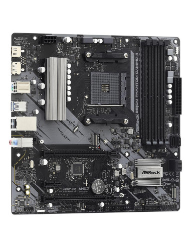 Mainboard, ASROCK, AMD B550, SAM4, MicroATX, 1xPCI-Express 3.0 1x, 1xPCI-Express 3.0 4x, 2xM.2, 1xPCI-Express 4.0 16x, Memory D