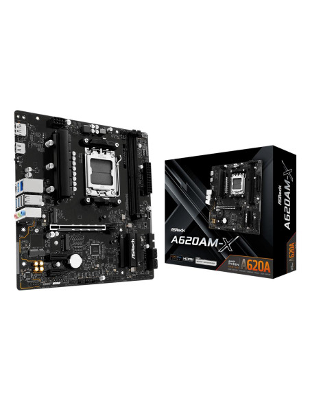 Mainboard, ASROCK, AMD A620A, SAM5, Micro-ATX, Memory DDR5, Memory slots 2, A620AM-X