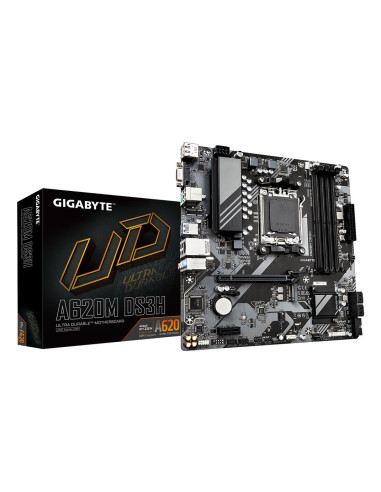 Mainboard, GIGABYTE, AMD A620, Socket AM5, micro ATX, RAM DDR5-SDRAM, 4xSlots, 1xPCI Express x1 slots, 1xPCI Express x16 slots,