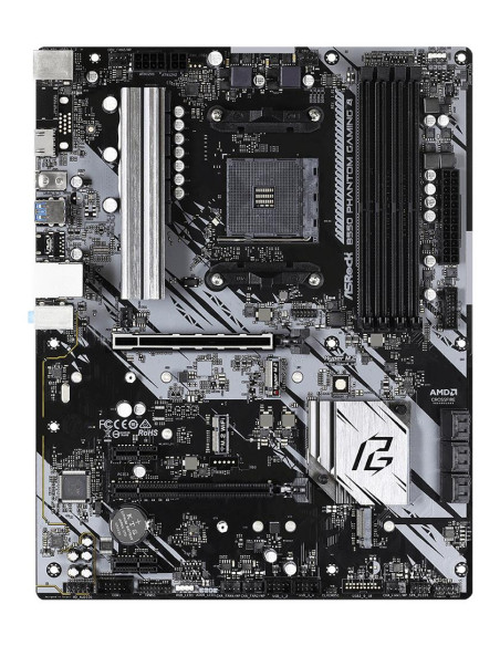 Mainboard, ASROCK, AMD B550, SAM4, ATX, 2xPCI-Express 3.0 1x, 1xPCI-Express 3.0 4x, 2xM.2, 1xPCI-Express 4.0 16x, Memory DDR4, 