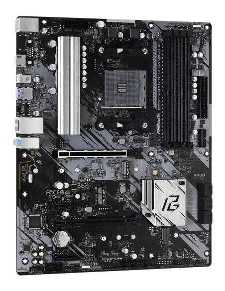 Mainboard, ASROCK, AMD B550, SAM4, ATX, 2xPCI-Express 3.0 1x, 1xPCI-Express 3.0 4x, 2xM.2, 1xPCI-Express 4.0 16x, Memory DDR4, 