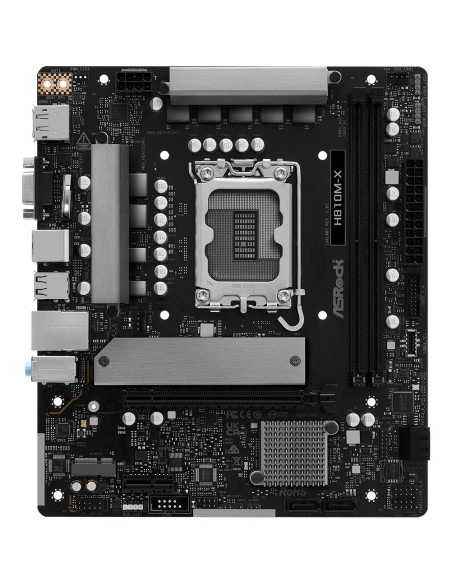 Mainboard, ASROCK, Intel H810, LGA1851, Micro-ATX, Memory DDR5, Memory slots 2, H810M-X
