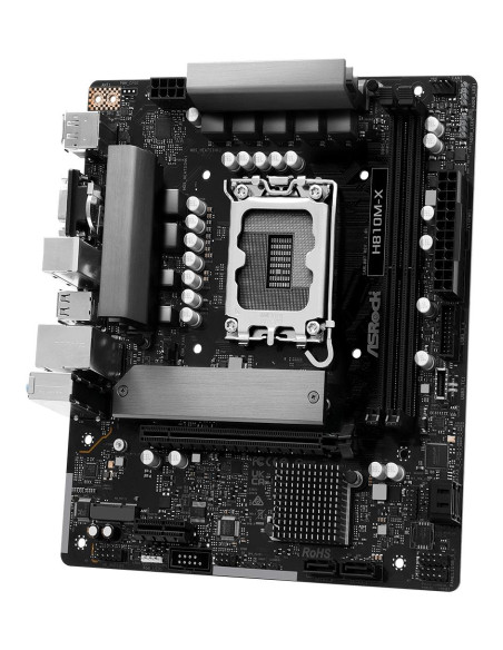 Mainboard, ASROCK, Intel H810, LGA1851, Micro-ATX, Memory DDR5, Memory slots 2, H810M-X