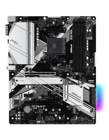 Mainboard, ASROCK, AMD B550, SAM4, ATX, 2xPCI-Express 3.0 1x, 1xPCI-Express 3.0 16x, 2xM.2, 1xPCI-Express 4.0 16x, Memory DDR4,