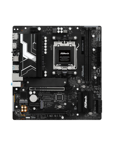 Mainboard, ASROCK, AMD B850, SAM5, Micro-ATX, Memory DDR5, Memory slots 2, B850M-XR2.0