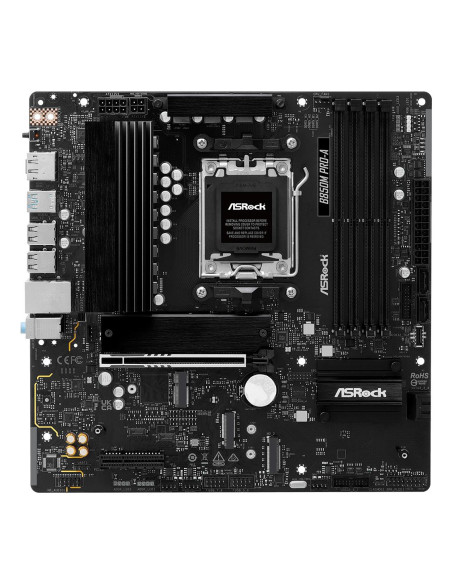 Mainboard, ASROCK, AMD B850, SAM5, Micro-ATX, Memory DDR5, Memory slots 4, 1xPCI-Express 4.0 4x , 1xPCI-Express 5.0 16x, 1xM.2,