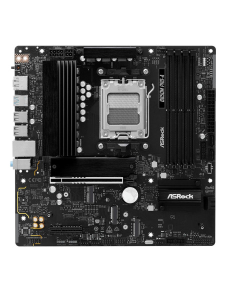 Mainboard, ASROCK, AMD B850, SAM5, Micro-ATX, Memory DDR5, Memory slots 4, 1xPCI-Express 4.0 4x , 1xPCI-Express 5.0 16x, 1xM.2,
